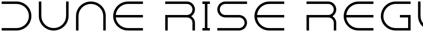 Dune Rise Regular font