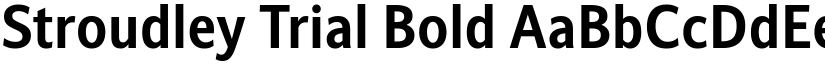 Stroudley Trial Bold font