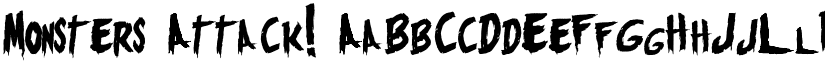 Monsters Attack! font