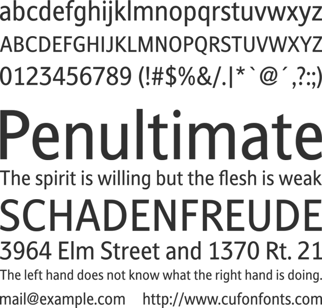 Stroudley Trial font preview