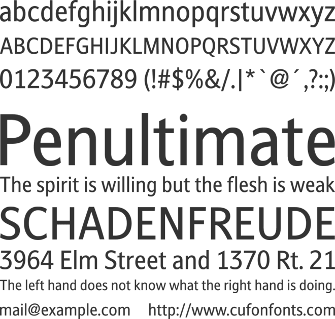 Stroudley Trial font preview