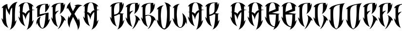 Masexa Regular font