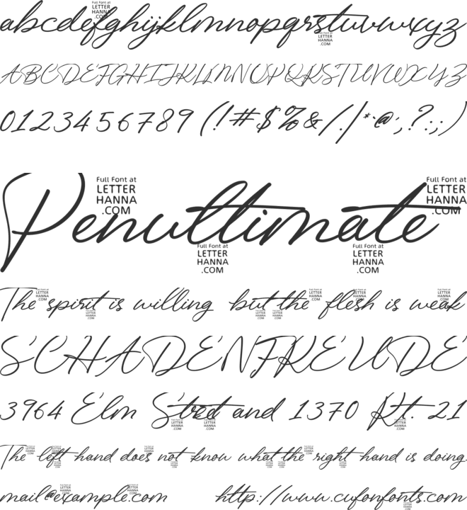 Bingkisan free font preview