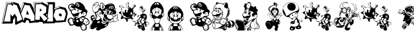 Mario and Luigi font