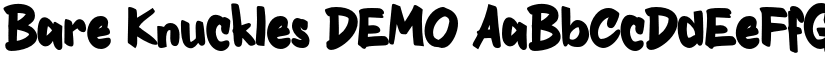 Bare Knuckles DEMO font