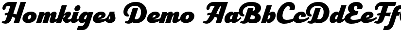 Homkiges Demo font