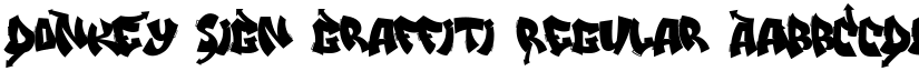DoNkEy SiGn Graffiti Regular font
