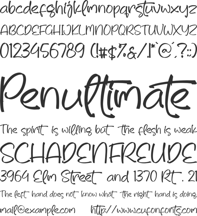 hello mister font preview