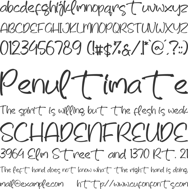 hello mister font preview