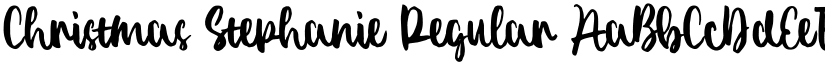 Christmas Stephanie Regular font