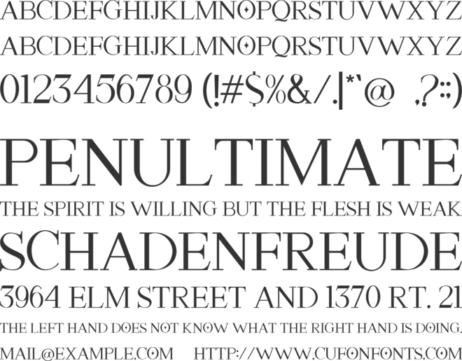 ASTON CALVIN font preview