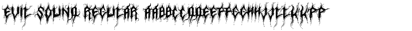 Evil Sound Regular font