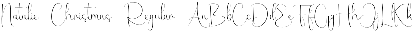 Natalie Christmas Regular font