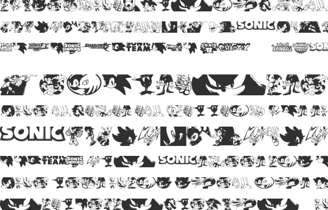 Sonic Mega Font font preview