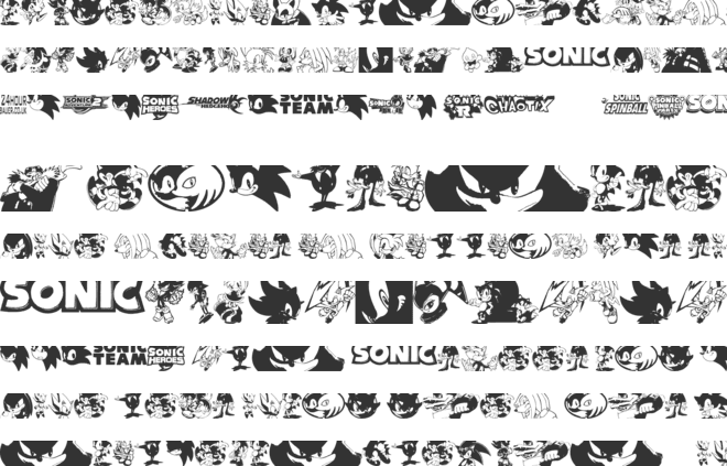 Sonic Mega Font font preview