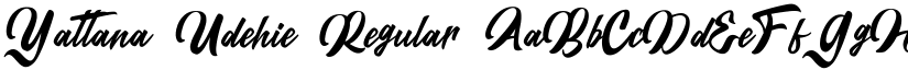 Yattana Udehie Regular font