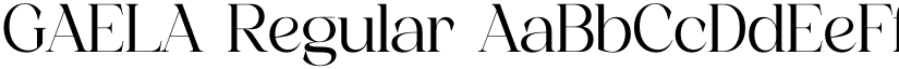 GAELA Regular font