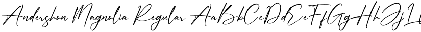Andershon Magnolia font download