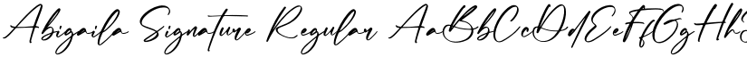 Abigaila Signature Regular font