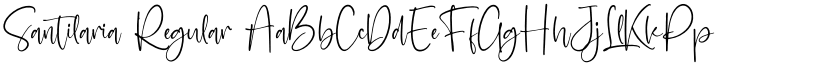 Santilaria Regular font
