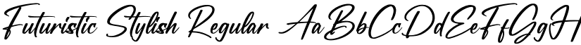 Futuristic Stylish Regular font