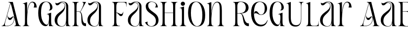 Argaka Fashion Regular font