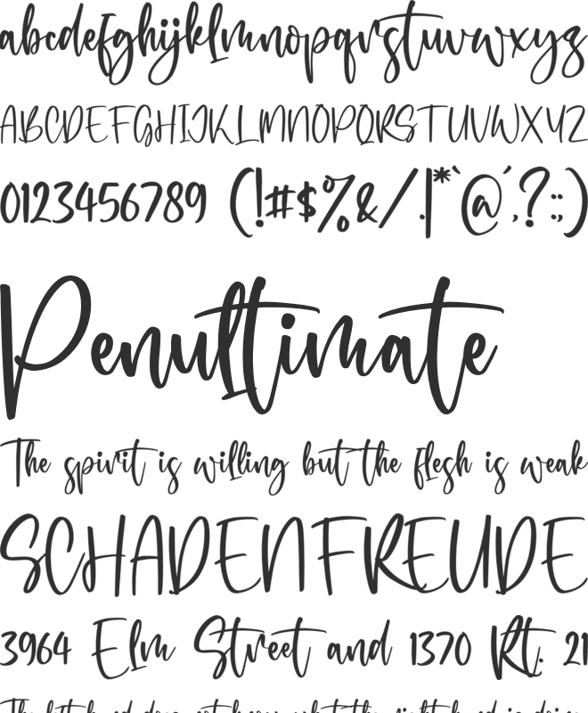 Rollection font preview