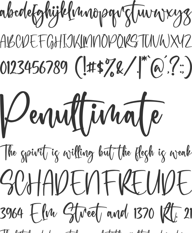 Rollection font preview