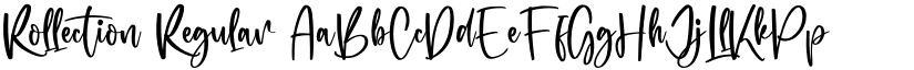 Rollection Regular font