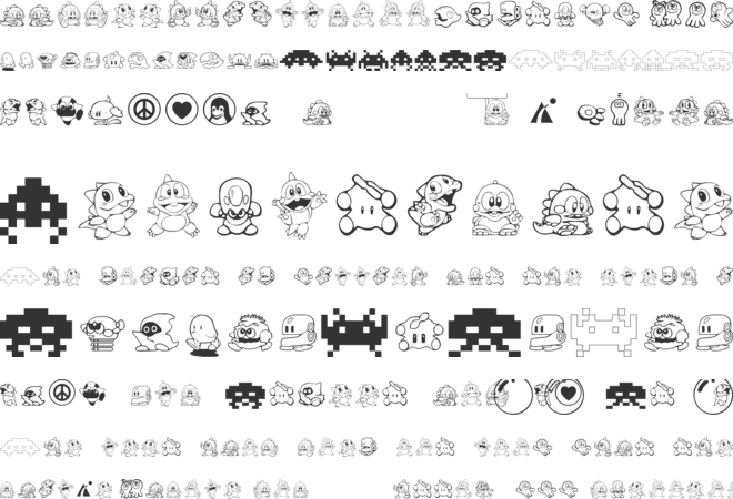 Taito All Stars font preview