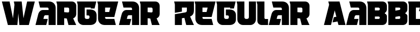 Wargear Regular font