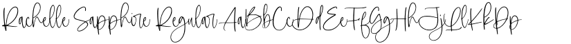 Rachelle Sapphire Regular font