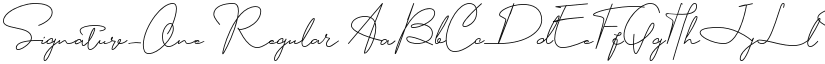 Signature_One font download