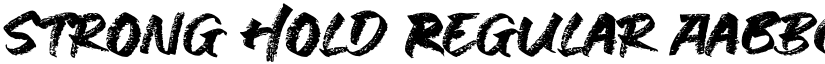 Strong Hold Regular font