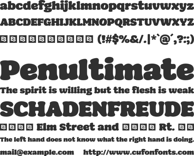 Seventies Sunrise Trial font preview