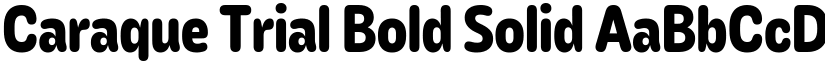 Caraque Trial Bold Solid font