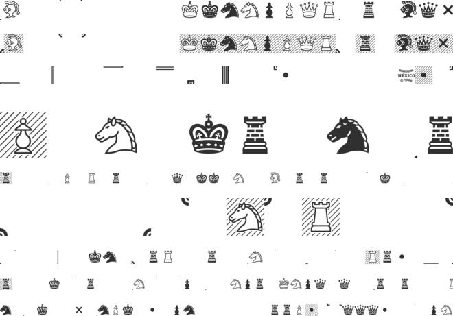 Chess Condal font preview