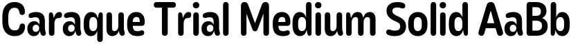 Caraque Trial Medium Solid font