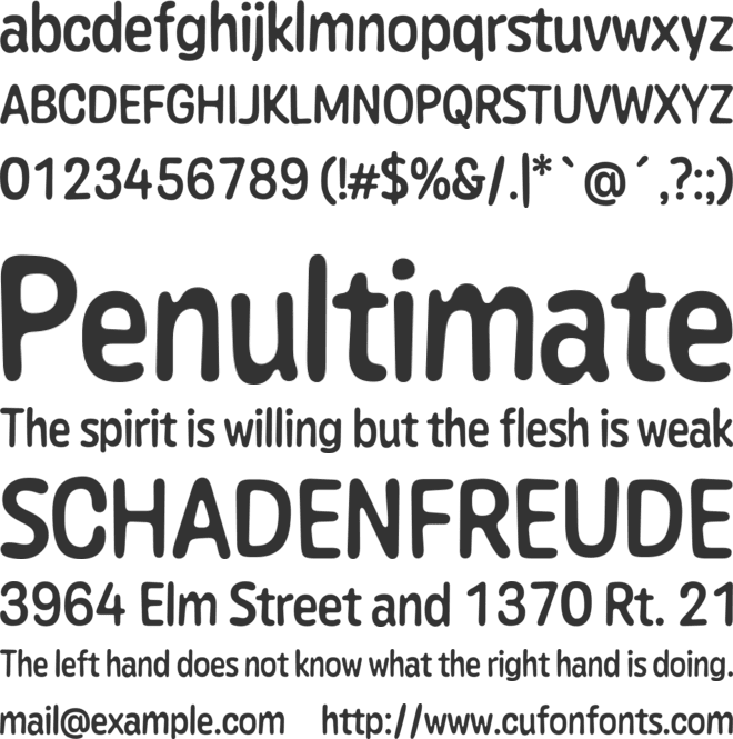 Caraque Trial font preview