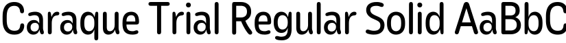 Caraque Trial Regular Solid font