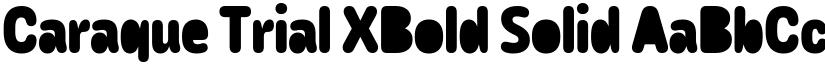 Caraque Trial XBold Solid font