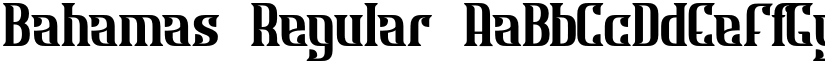 Bahamas Regular font