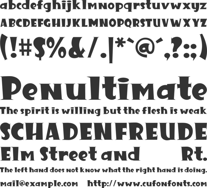 Great Monster font preview