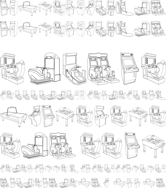 Arcade Video Games font preview