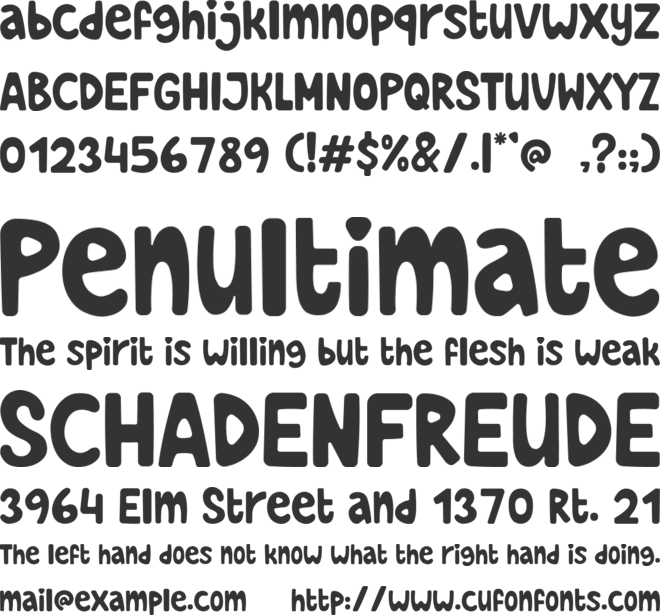 Dolpino font preview