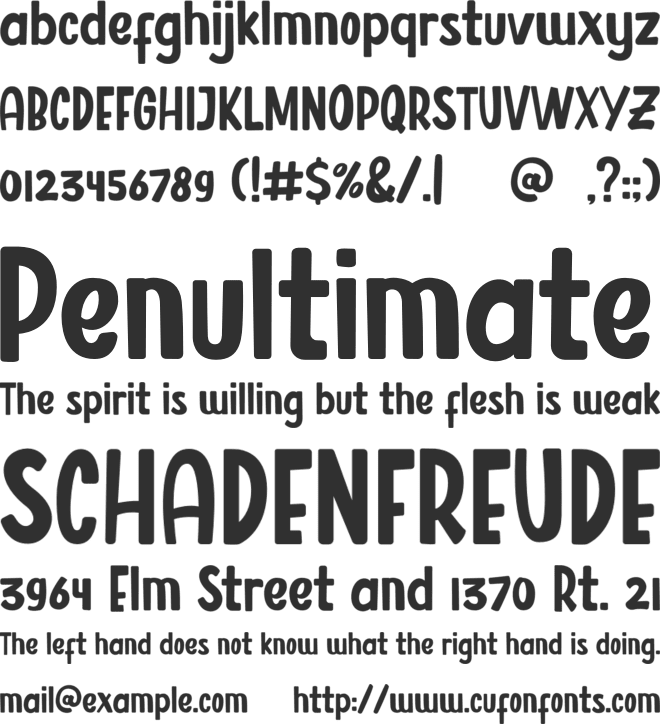 Resultan font preview
