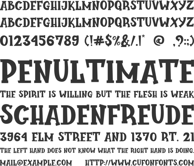 Peachman font preview