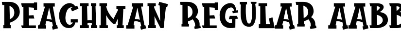 Peachman Regular font