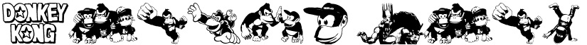 Donkey Kong World font