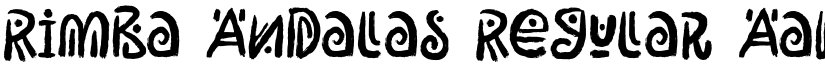 Rimba Andalas Regular font